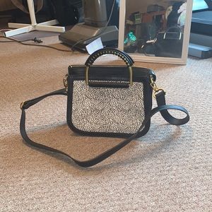Fossil Mini Ryder Satchel in Calf Hair